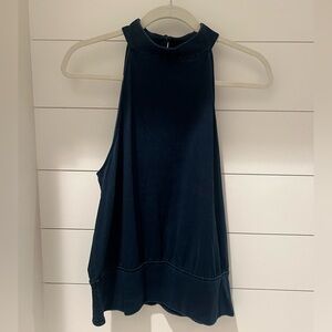 White House Black Market Women's Sleeveless Denim Top